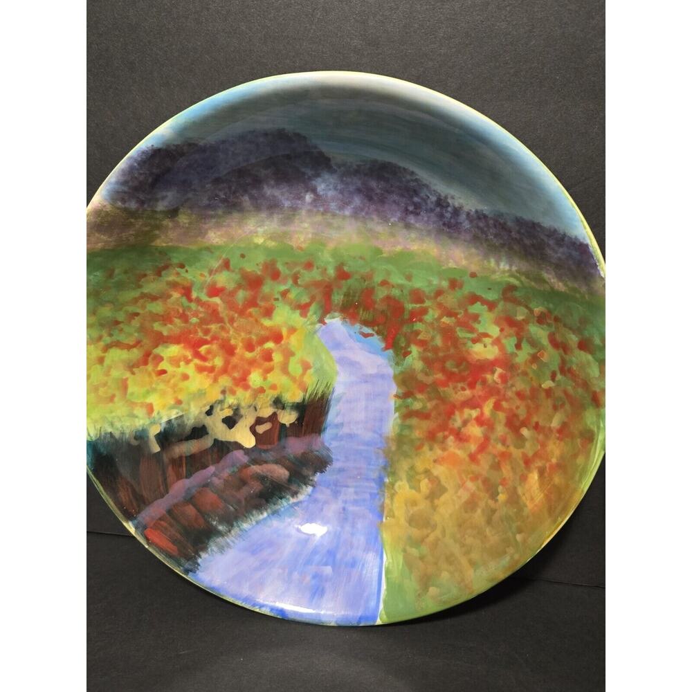 SET of‎ 2, 9" Bowls~ 222 Fifth Impressions~Gail Wells-Hess~Ogden Bay Marsh~ - Picture 3 of 9